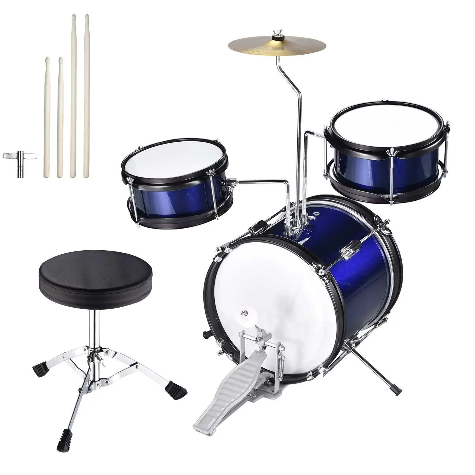 

3pcs Blue Kid Drum Set Fun & Educational Toy for Kids