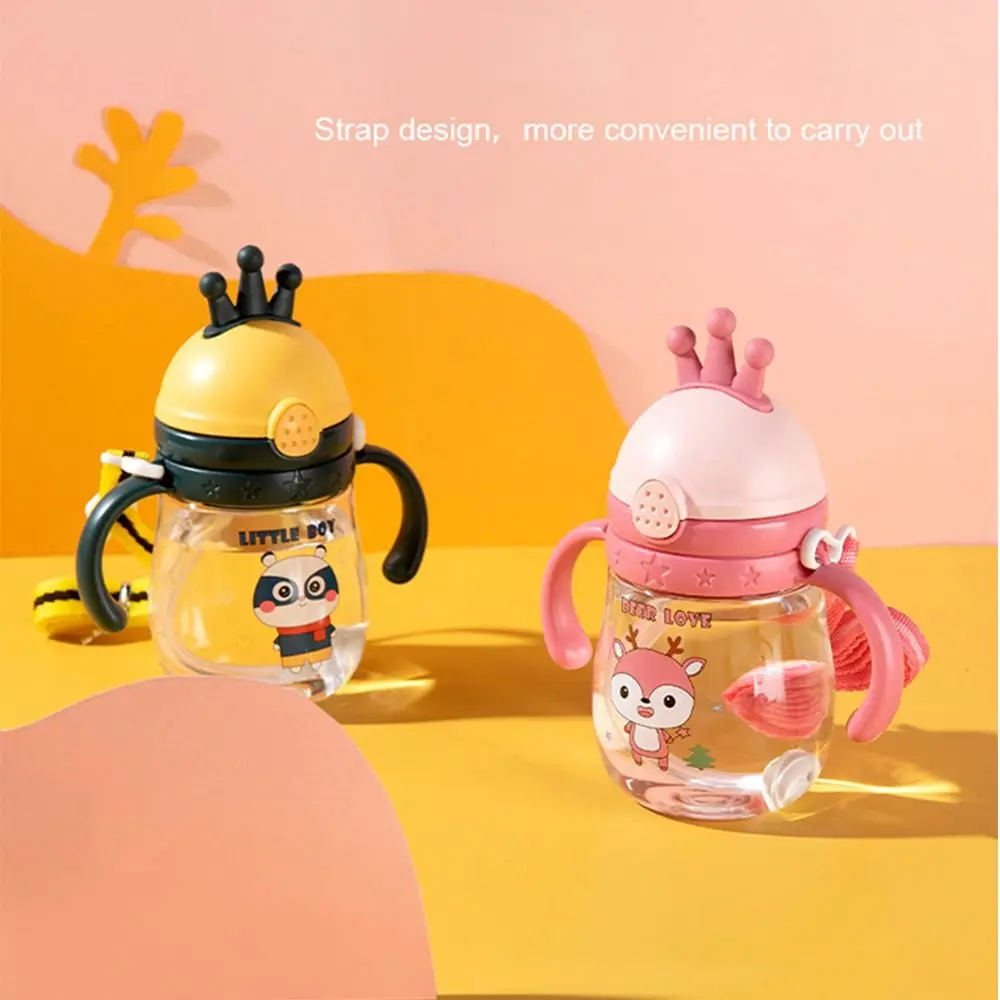 Милый мультяшный летний медведь большой емкости с соломинкой пипетка бутылка