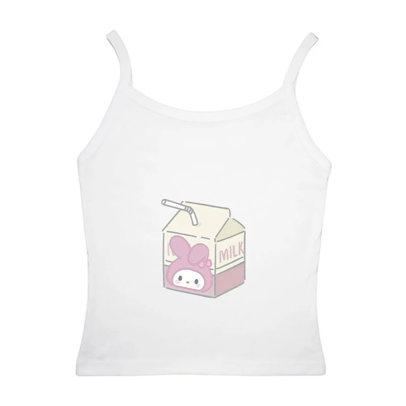 Летний новый стиль корейский Sanrio My Melody мультяшная молочная коробка принт Y2K