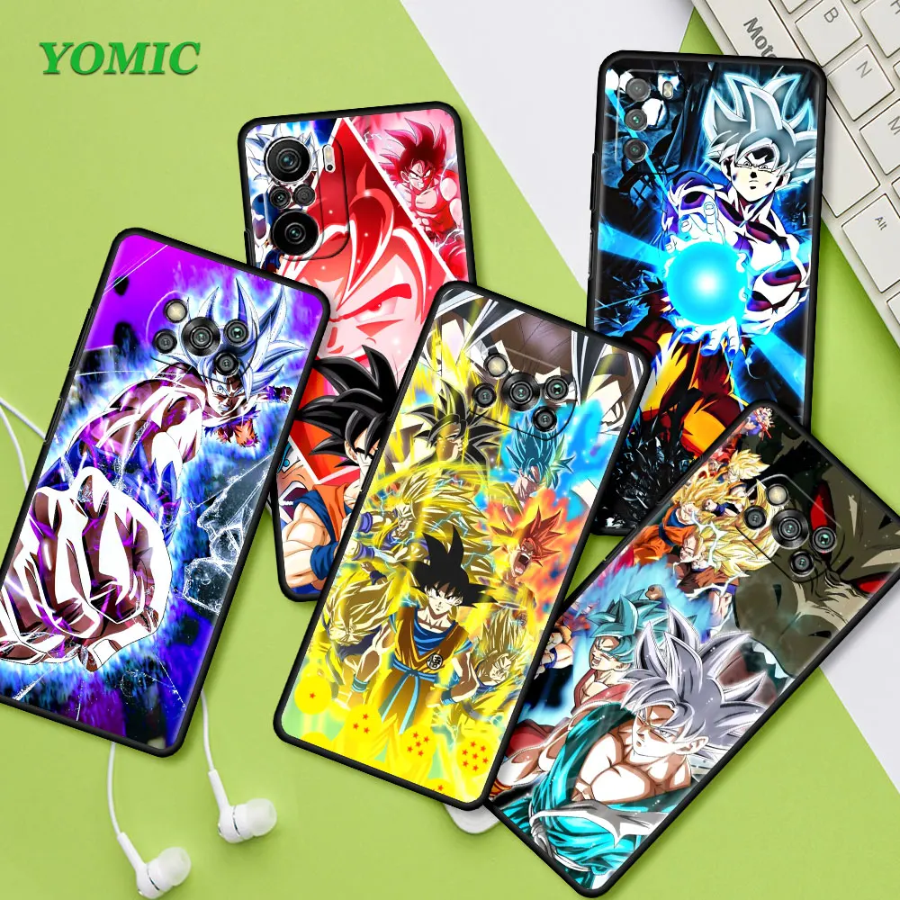 

Soft Bags For Xiamo Mi Poco X3 NFC M3 11 Lite 11T 12 10T 9T F3 M4 Pro 5G Note 10 Black Cover Anime Son-Gokus-Boy Phone Case Capa