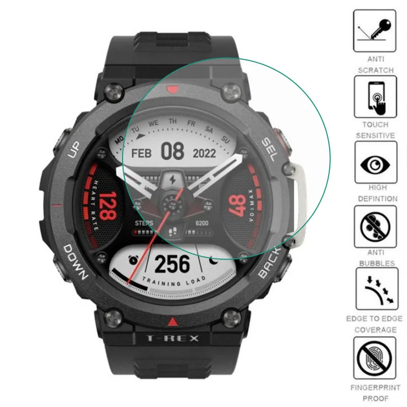 

Мягкая прозрачная защитная пленка для смарт-часов Amazfit T-Rex 2/Trex Pro 5 шт.