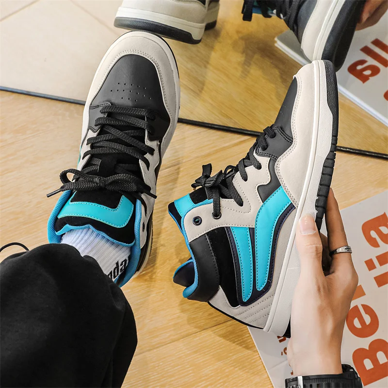 2022 Brand Coffee High Top Sneakers Men Women Flats Classic Luxury Desginer Shoes Mens Platform Skate Shoes Trainers Zapatillas