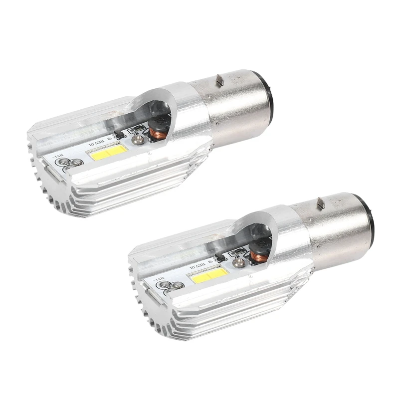 

2X LED Headlight 1200 Lumens White H6 BA20D COB 12W LED Bulb For Headlights Electric Cars Head Lamp High Low Beam