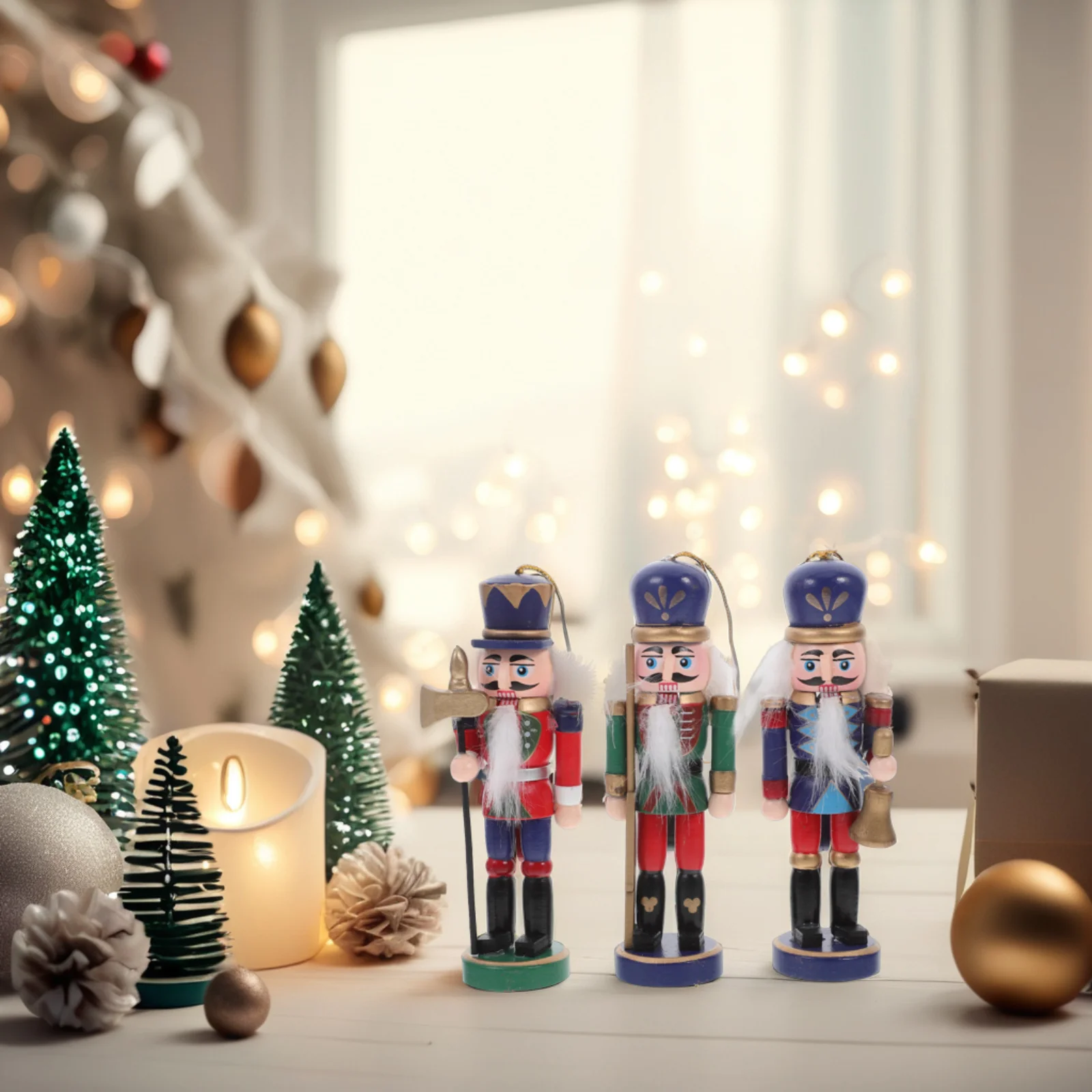 6 шт. украшения Щелкунчик 12 см кукольный солдатский орнамент кулон набор из шести