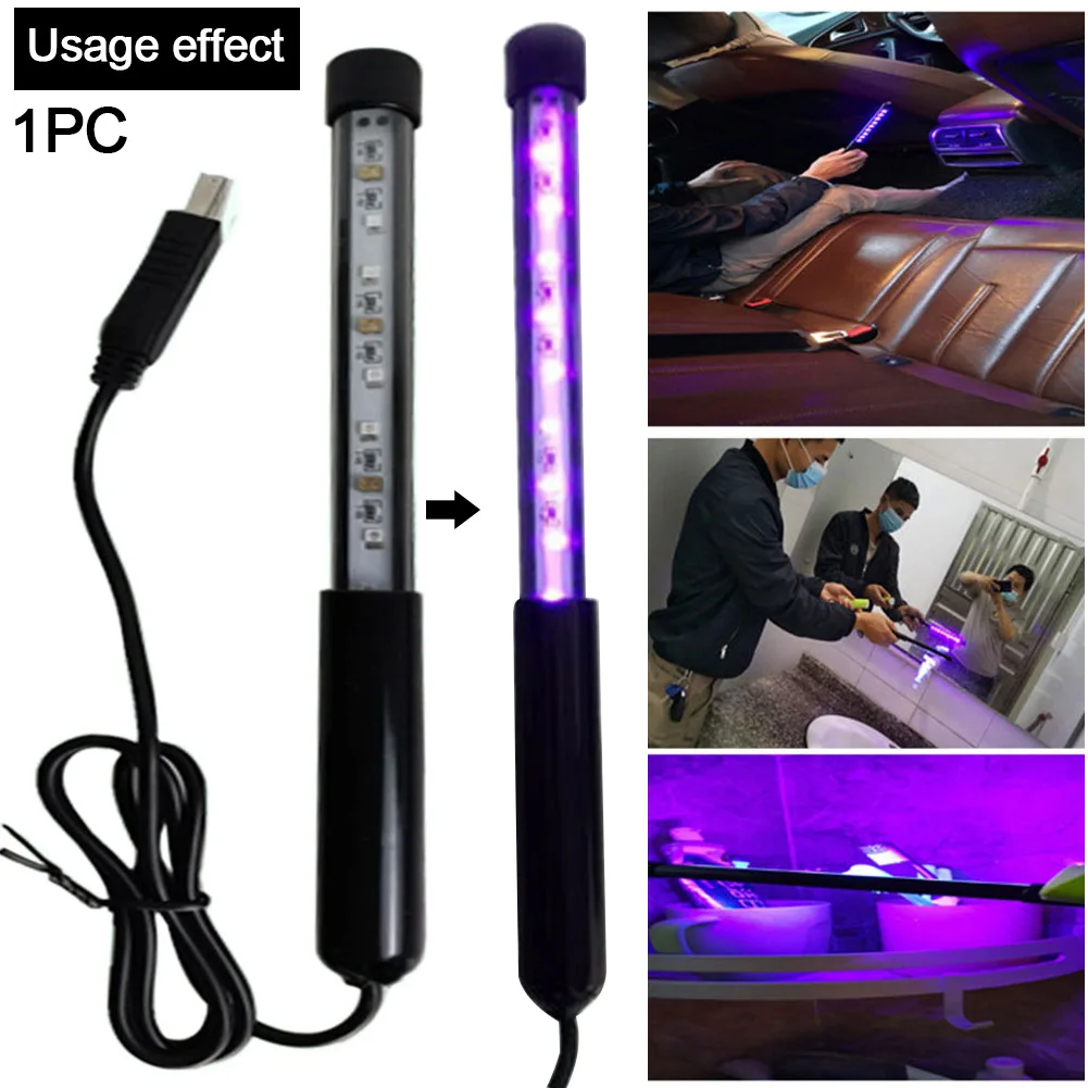 

Handhold USB Charging Disinfection UV Light Led Hotel Car Home Use Sterilizer Portable Business Travel Lamp Kill Mite