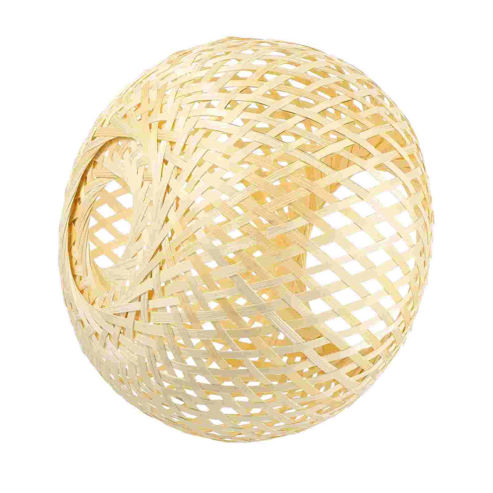 

Lamp Light Cover Shade Lampshade Wicker Ceiling Woven Weaving Accessory Bamboo Rattan Hanging Rustic Replacement Weave Shed Hand