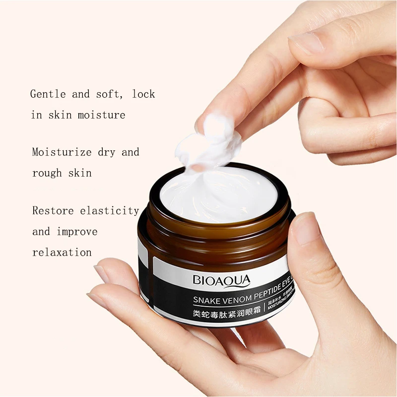 1pcs 30g Snake Venom Peptide Firming Eye Cream Moisturizes Dark Circles Diminishes Lines Remove Puffiness Anti Wrinkles Smooth