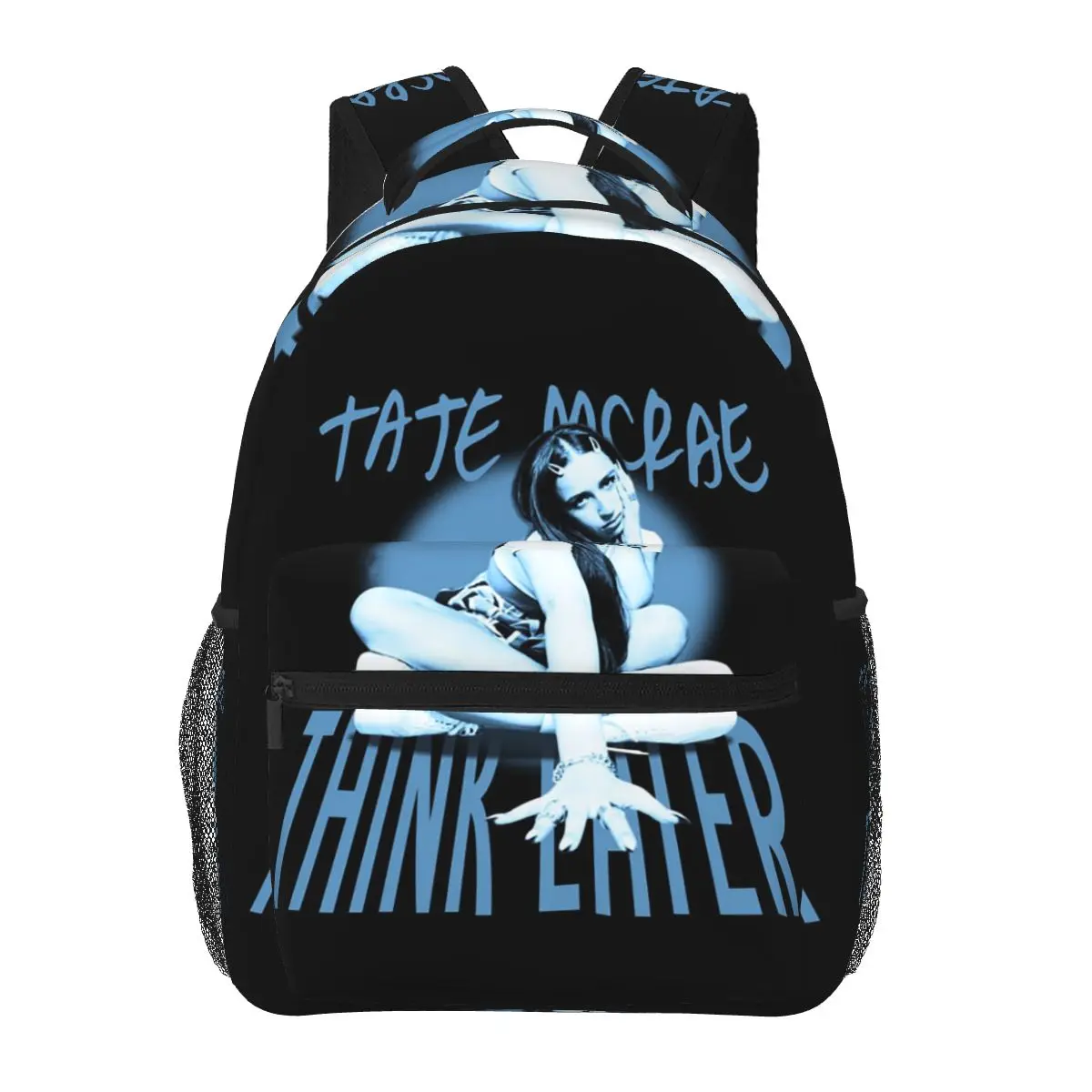 Фото Рюкзак с графическим принтом Tate McRae Miss Possessive World Tour, хит продаж, повседневный рюкзак для мальчиков и девочек, школьная сумка, сумка через плечо для мужчин и женщин №3