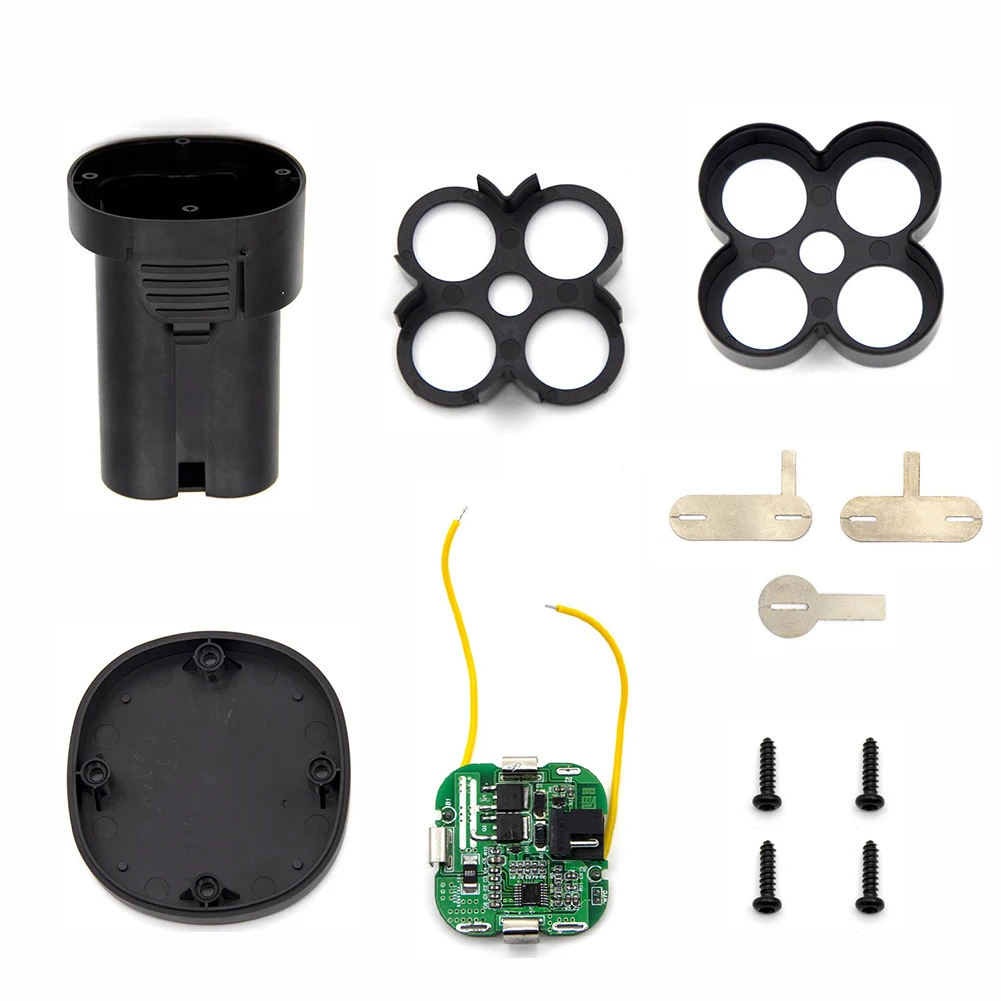 

4s Bms Li-Ion Battery Storage Box Case 16.8v Circuit Board PCB Connector Holder Bracket 4S 30A BMS Board For Repair Use