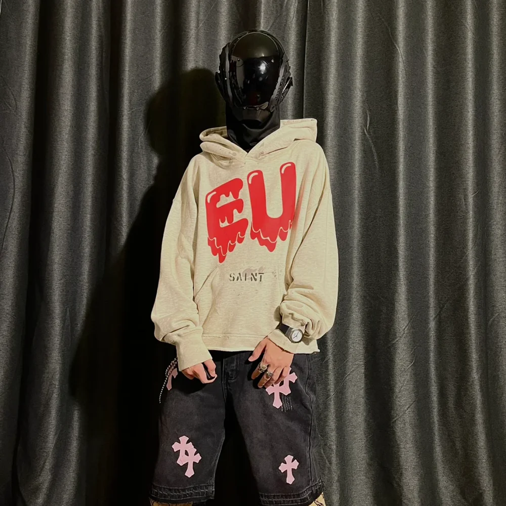 Yao модные флисовые топы с капюшоном Saint OF Michael мужская одежда повседневный свитшот