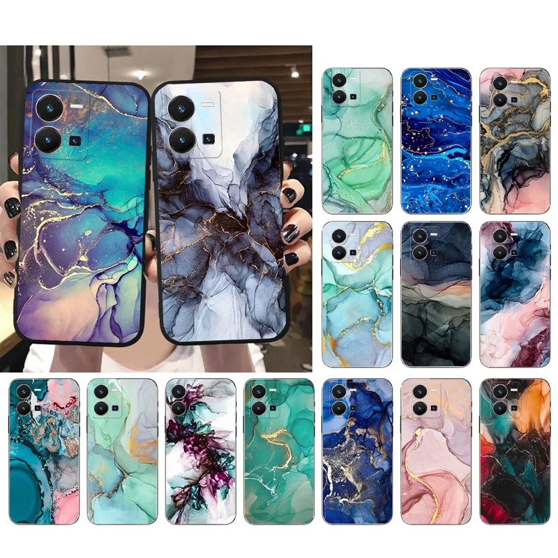 

Marble Phone Case For VIVO Y53S Y33S Y22S Y11S Y31 Y21 Y70 Y20 Y21S Y72 Y35 Y51 Y01 V23E V21 V23 V21E Case