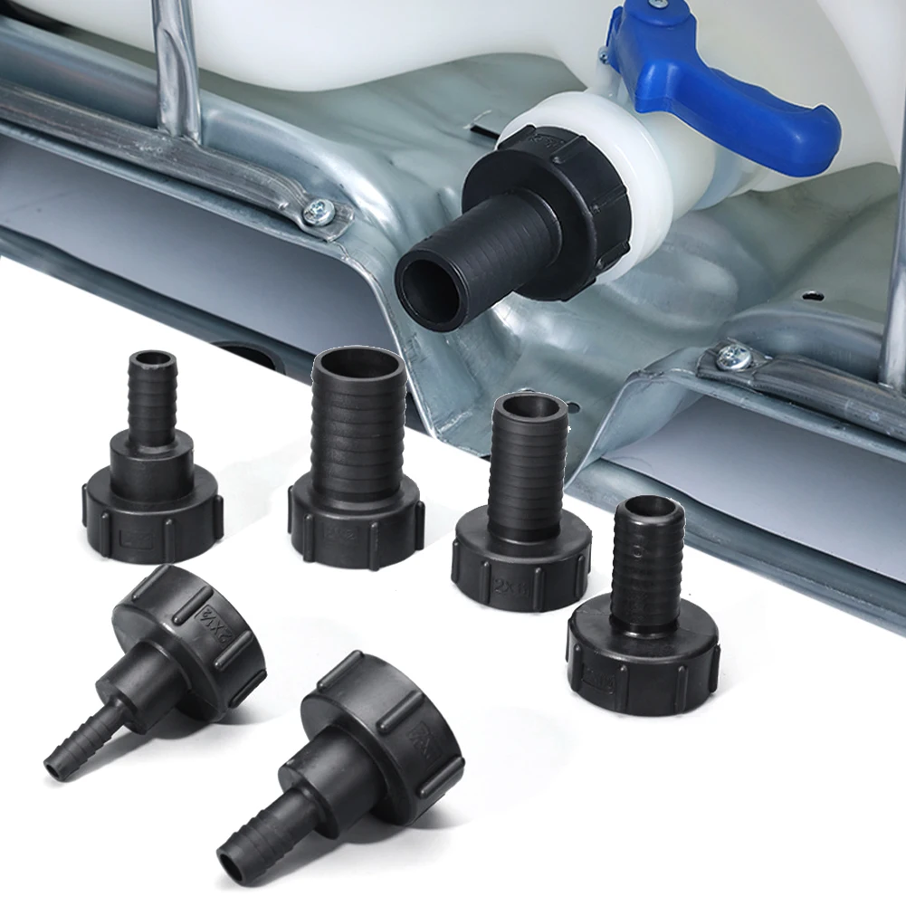 

UYANGG 1/2" 3/4" 1" 2 inch Thread IBC Tank Adapter thicken plastic Tap Connector Water Tank Fit For Home Garden Water Connectors