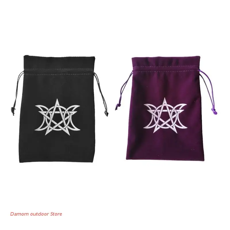 

Таро Dowsing доска гадания метафический алтарь Таро игровые принадлежности аксессуары фланелевая мини сумка для хранения на шнурке