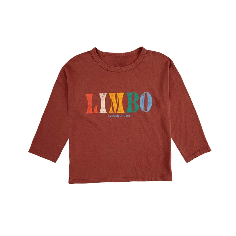 Ins 2022 Bobo Kids T-Shirts Girls Boys Shirts Boy Tee Baby Long Sleeve Tshirt Cartoon Tops Enfant T Shirt Funny Children Clothes