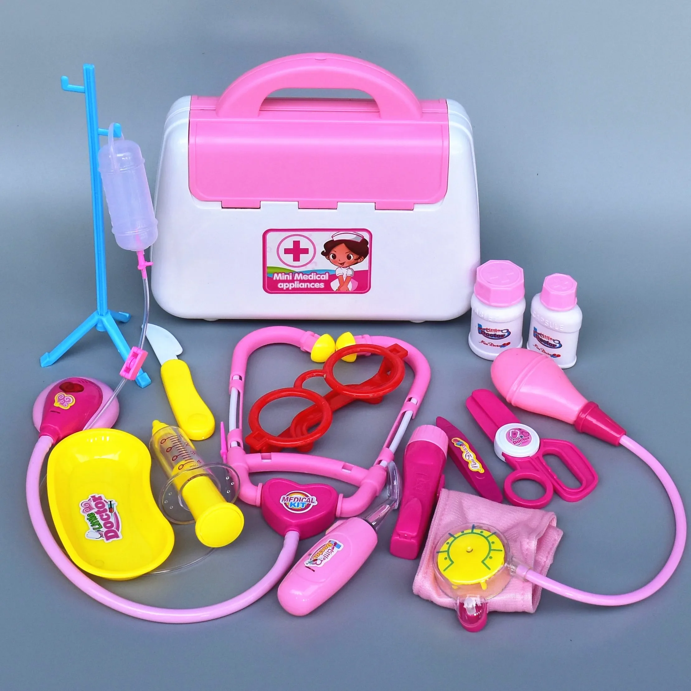 

Medical Toy Kids Doctor Pretend Role Play Kit New Simulation Dentist Box Girls Educational Game Toys for Children Stethoscope