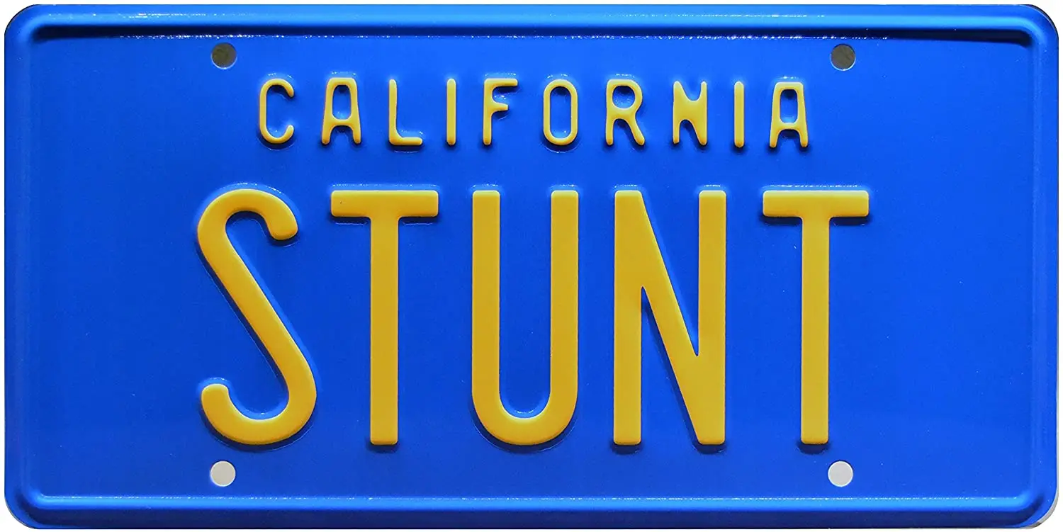 

Знаменитости машины Hooper | Трюки | Металлический штампованный номерной знак