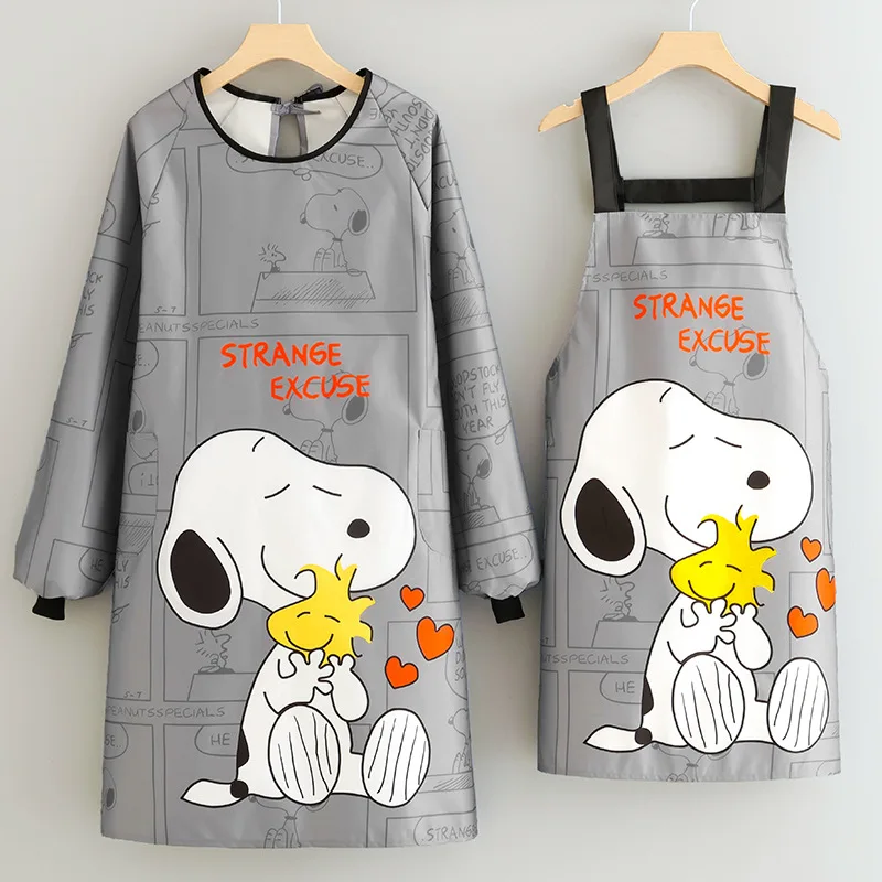 Водонепроницаемый фартук Snoopy модный мультяшный для кухни дома приготовления