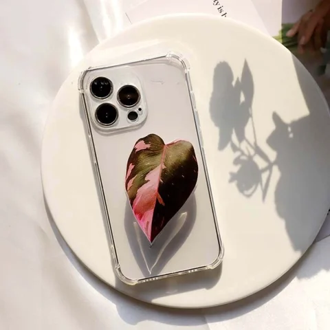 Растительная розетка, складная ручка для телефона, акриловый держатель для телефона Tok Leaf для iPhone, универсальный кронштейн для смартфона Griptok, подставка для пальцев