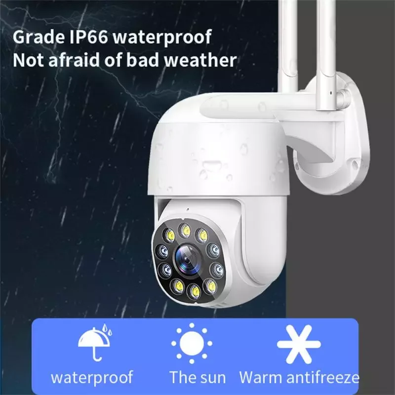 

5MP Wifi IP Camera Outdoor Wireless Waterproof AI Human Detect Camera Night Version Audio Auto Tracking Security CCTV Camera