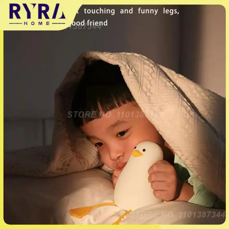 

Silicone Sleeping Light Led Night Light Creative Bedroom Bedside Lamp Usb Sensor Timing Bedside Lamps Rechargeable Touch Sensor