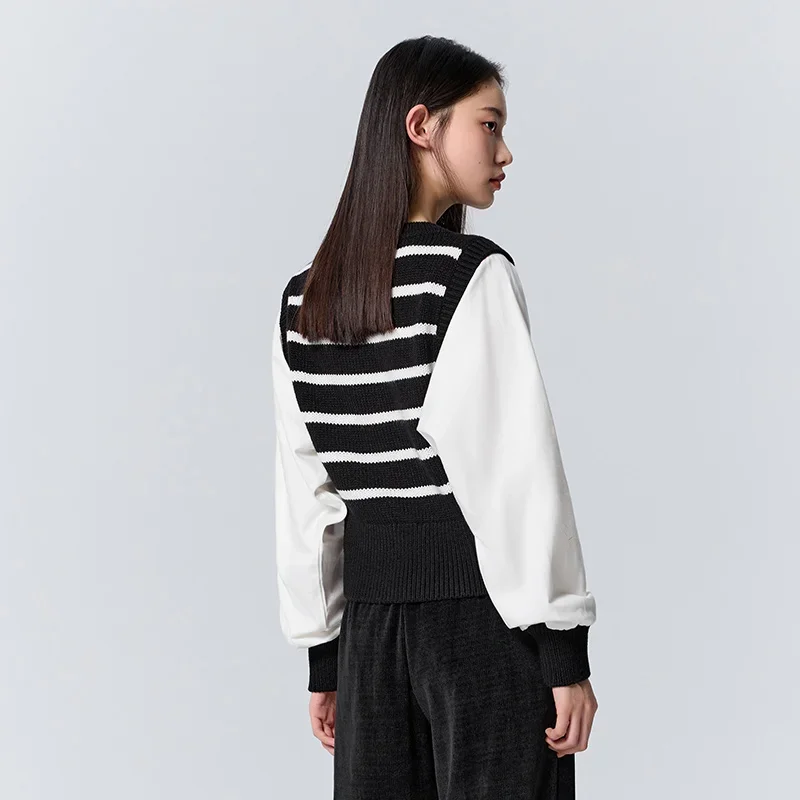 Свитер Semir женский короткий облегающий темпераментный элегантный свитер в