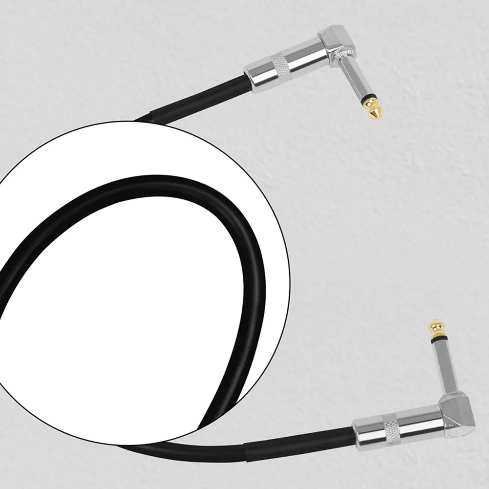 

Guitar Effects Pedal Cable 1pc 24*21*2cm 30cm 56g 6.35mm Adapter Black Cable Effects Pedal Metal+PVC Plug Wire