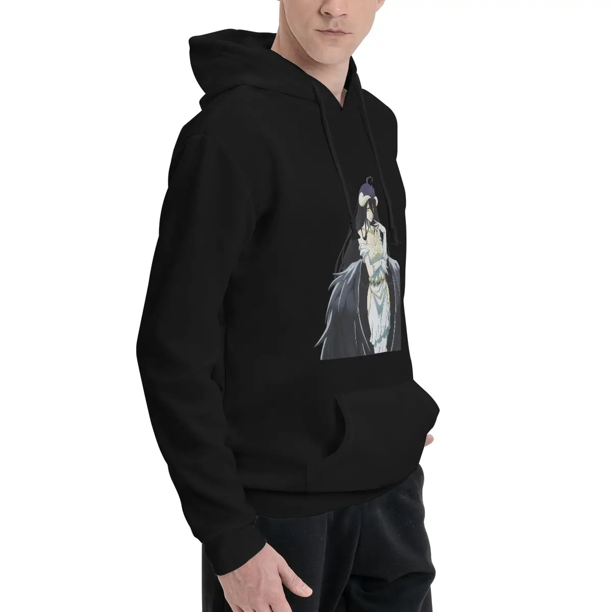 Толстовки с капюшоном Albedo (Overlord) в стиле аниме свитер большого размера мужская