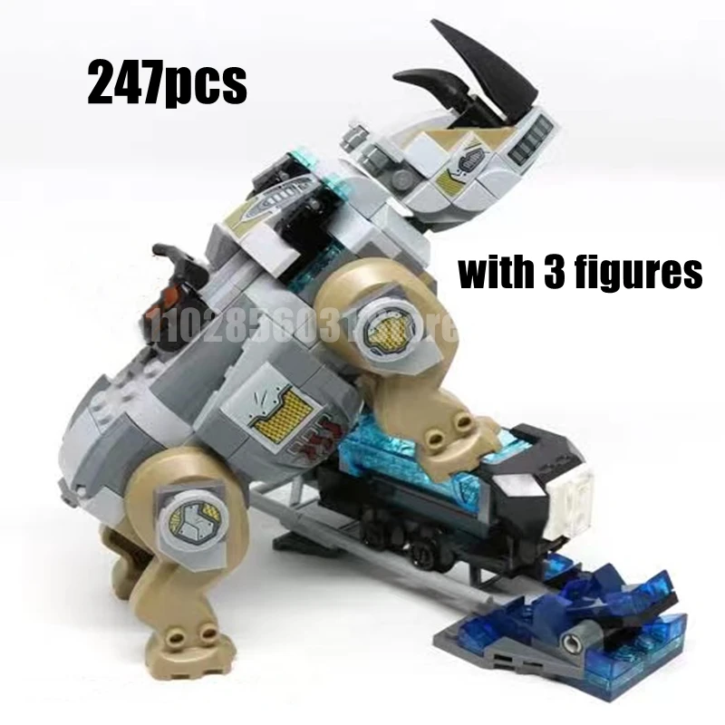 247 шт. Mine Rhino Face-Off строительные блоки детские совместимые 76099 игрушки для детей