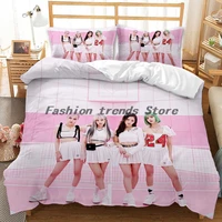 kpop lisa rose duvet cover pillowcase bedding set single twin full size for girls bedroom decor