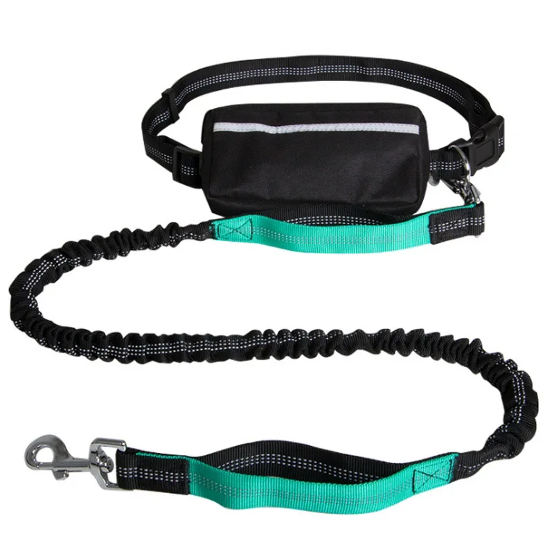 

Running Dog Leash Nylon Hand Pet Products Reflective Dog Harness Collar Jogging Lead Adjustable Waist Leashes Traction Belt Rope