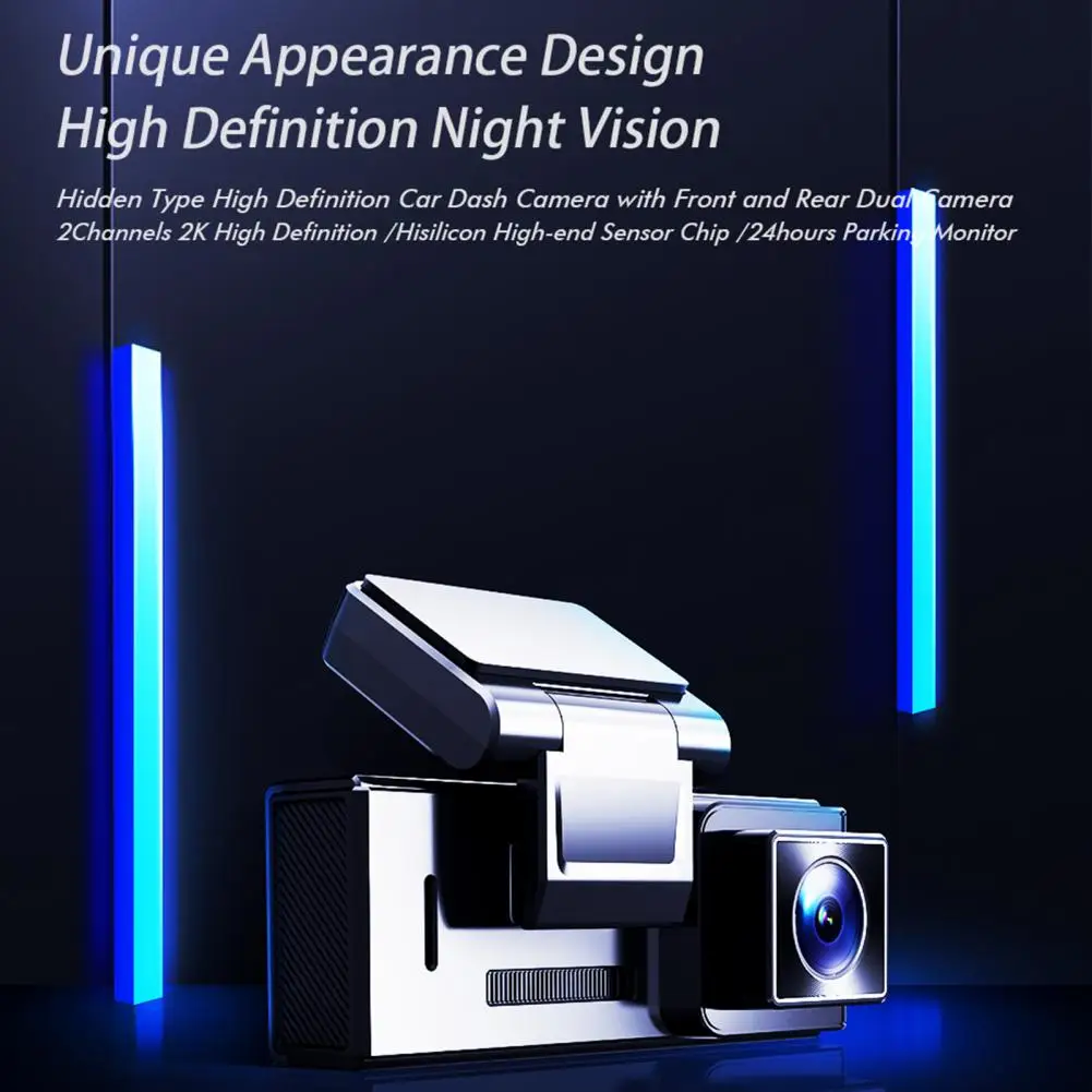 Автомобильный видеорегистратор с Wi-Fi умный камерой заднего вида 3 16 дюйма 1080P HD WDR