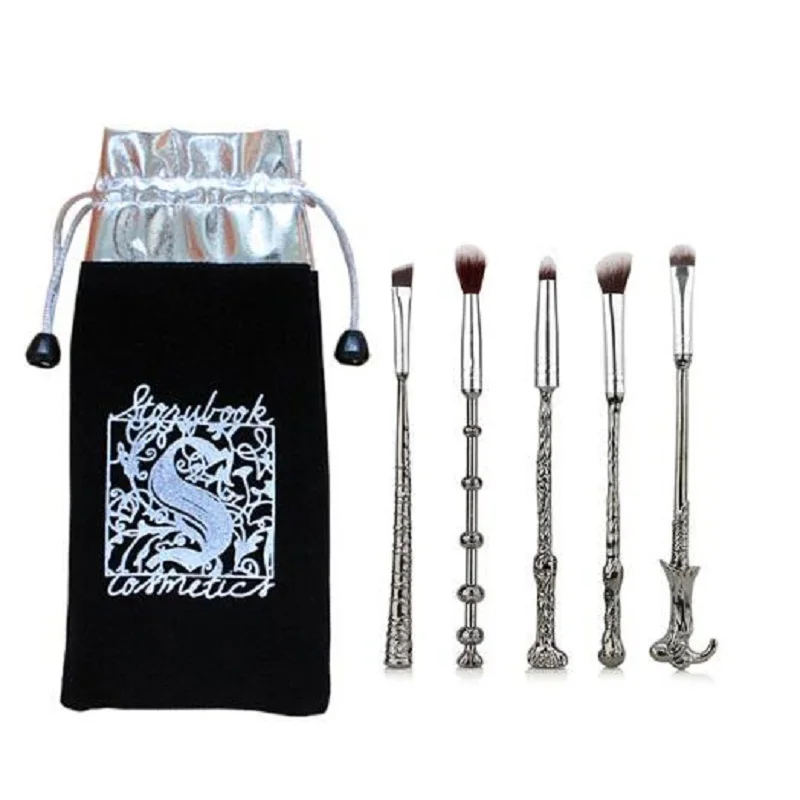 

5Pcs/Set Harry Potter Makeup Brush Wand Eye Shadow Brush Beauty Professional Tools Magical Cosmetics Brush Tool Gift Toy Snape