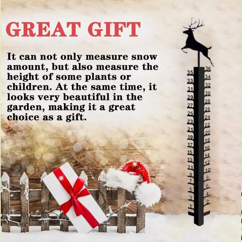 Снежные колья с оленем и птицей дизайн снега милые животные садовый декор