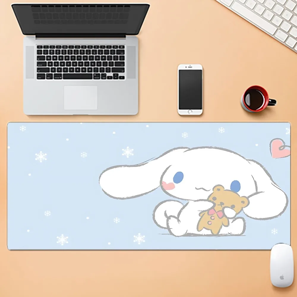 Фото Kawaii Cinnamon Roll Коврик для мыши Коврик для мыши Новые поступления Большой игровой коврик для мыши L XL XXL Размер коврика для геймерской мыши для клавиатур Коврик №5