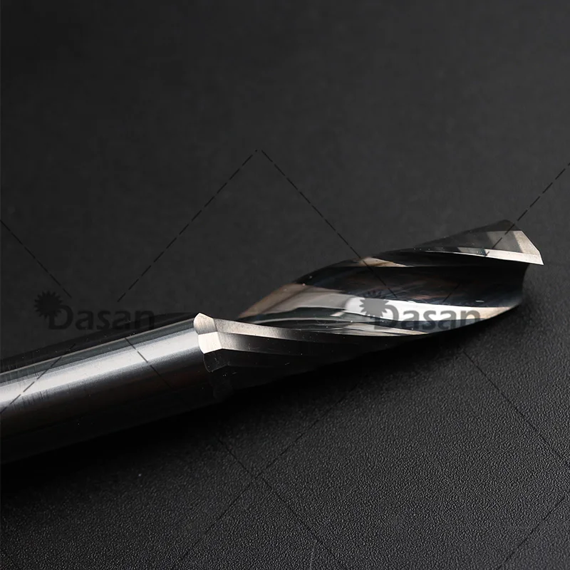 Спиральные торцевые фрезы с одной канавкой из вольфрамовой стали ЧПУ для