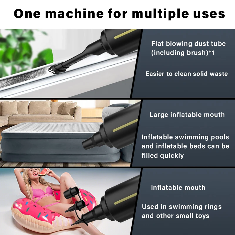 Электронная воздуходувка для очистки пыли волос крошек обрывов воздушной