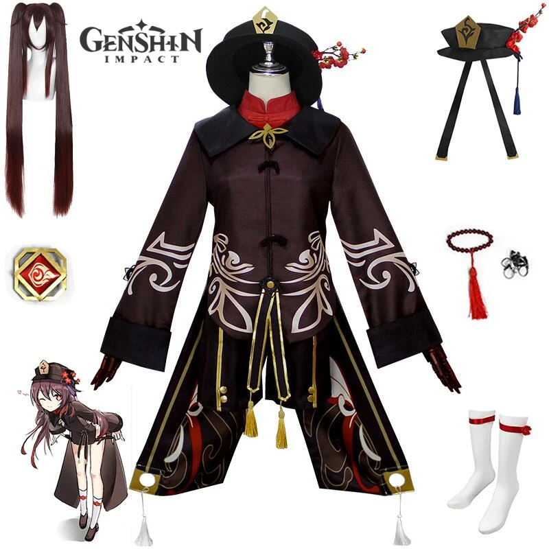 Костюм для косплея Ху Тао из аниме Genshin Impact