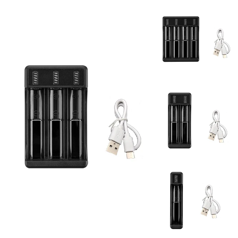 Зарядное устройство для литиевой батареи 18650 с кабелем типа C аккумуляторов 14500