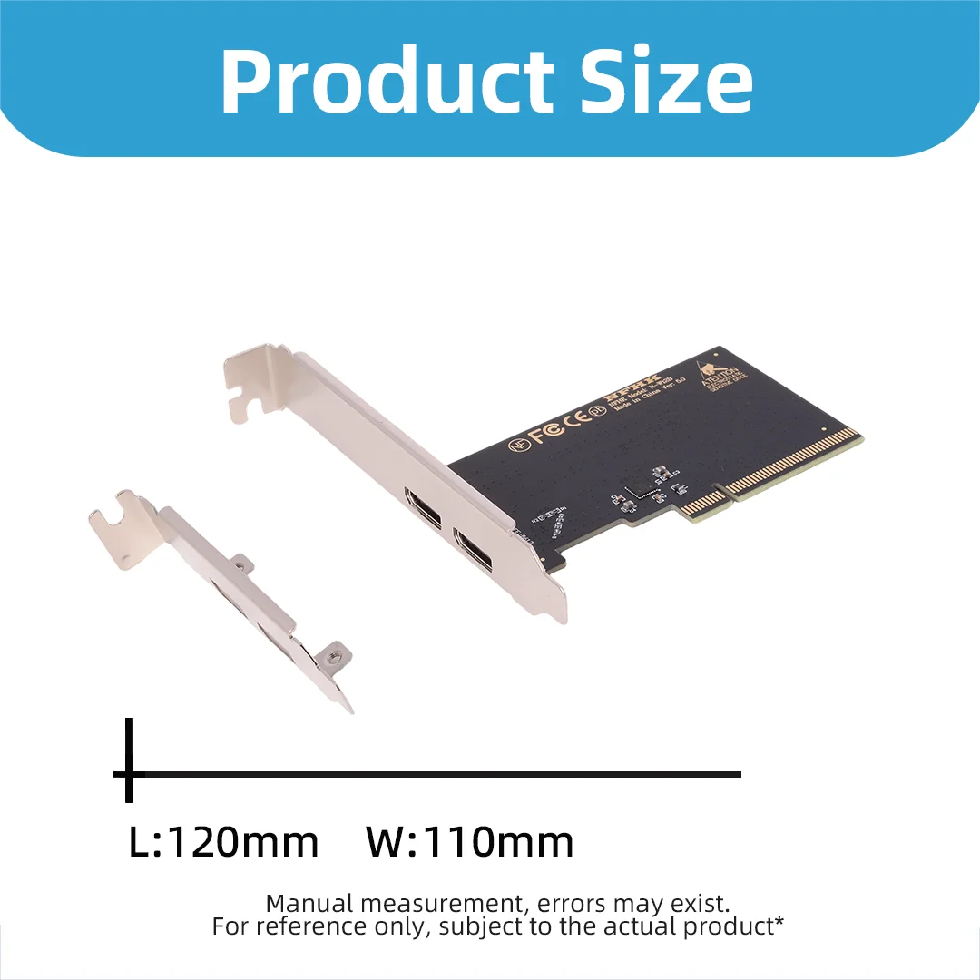 Фото Адаптер-карта Riser PCIe 3.0 4.0 X16 на 2 порта Oculink SFF-8612 X4 4i с полноразмерной/полуразмерной заглушкой №5