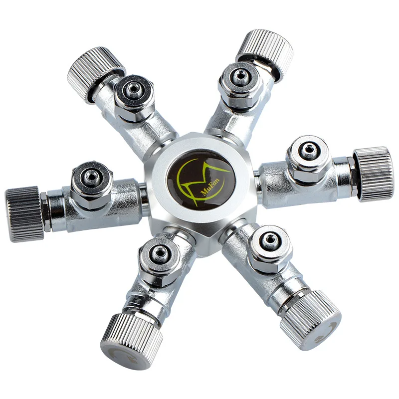 

Stainless Steel Aquarium CO2 Multi Way Splitter Distributor Check Valve Solenoid Valve CO2 Regulator Rector Fish Tank Accessory