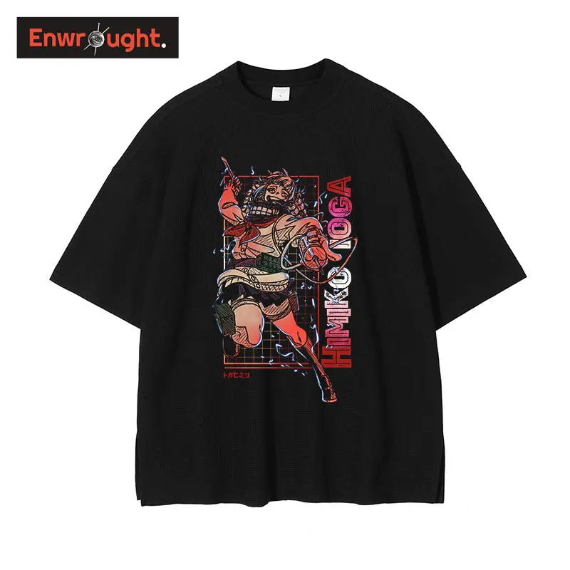 

Футболка Харадзюку химико Тога моя геройская Академия футболка оверсайз Летние повседневные Ретро аниме топы футболки Модная Манга футбол...