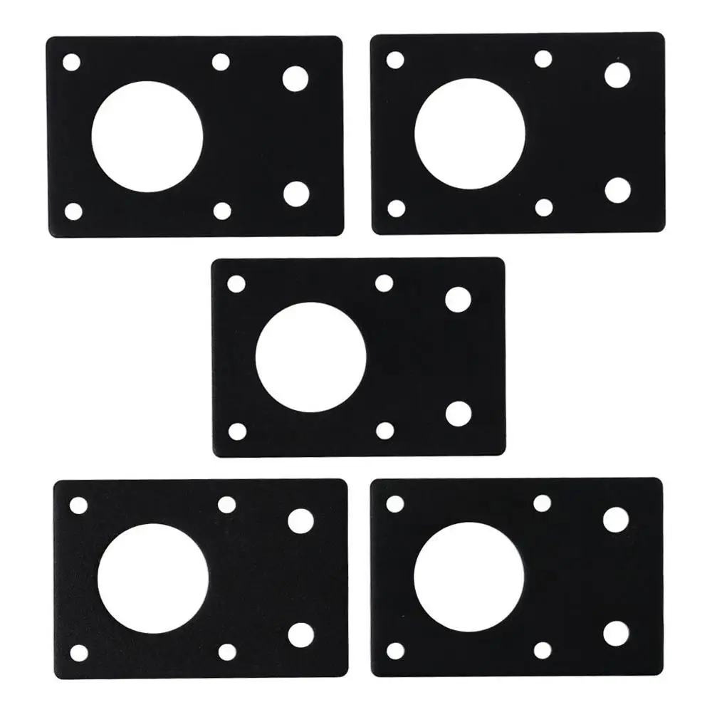 5 шт. алюминиевая Монтажная пластина двигателя черная 42x4 2 мм/1.7x1.7in аксессуары 60x42x2