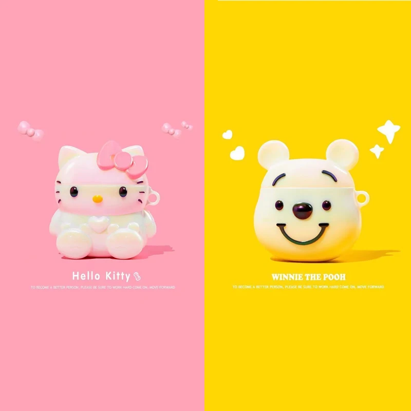 

Цветной мультяшный чехол KTCat Bear AirPods 3, чехол для Apple AirPods 2, чехол для AirPods Pro, аксессуары для наушников IPhone, Чехол Air Pod