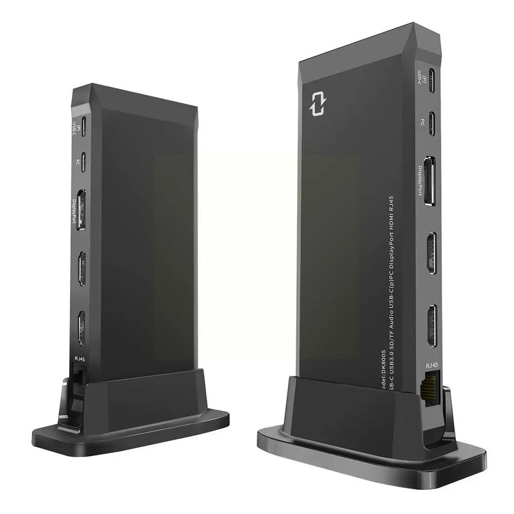 

Notebook Vertical Docking Station Thirteen In One Type-c To HDMI Dual DP Multi-function Compatible Adapter Hub P2F2