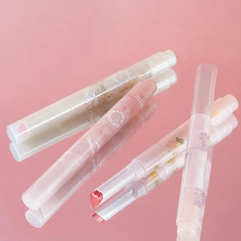 

Love Heart Lipstick Pen Moisturizing Lipgloss Flower Lip Gloss 13 Colors Beauty Cosmetics Mirror Water Lip Glaze Lip Tint Pen