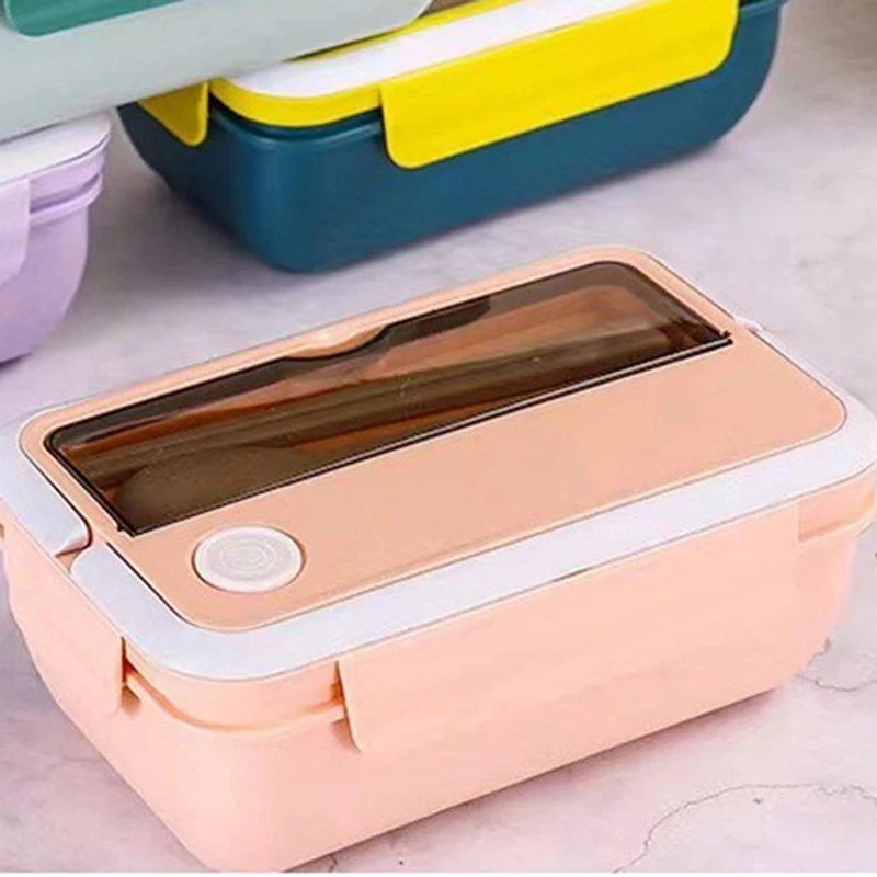 Большой вместительный студенческий ланч-бокс корейский герметичный ящик для