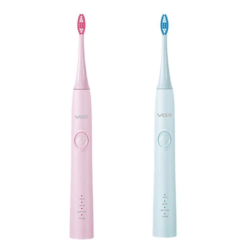

Vgr V-806 Electric Toothbrush Usb Charging Sound Wave Automatic Smart Toothbrush Adult Waterproof Toothbrush With Replacement To