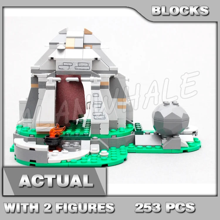 

253pcs Star Ahch-To Island Training Mountainside Hut Removable Roof Bonfire 10903 Building Blocks Toys Compatible With Model
