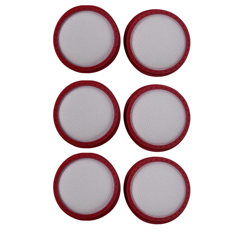 

6Pcs For Dibea D18 D008pro Hand-Held Vacuum Cleaner Round Washable Filter Meshes Filter Vacuum Cleaner Filter