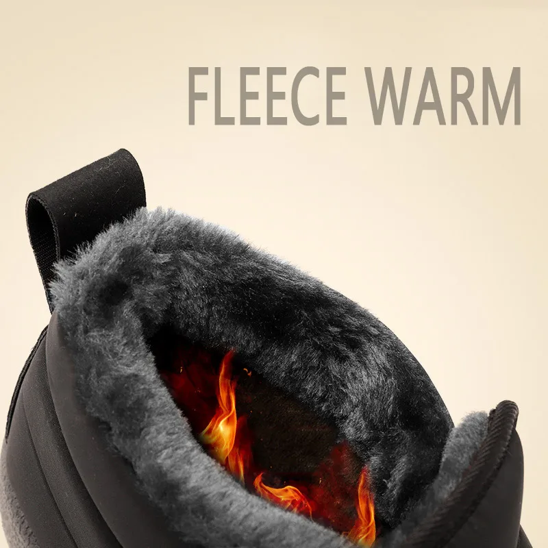 Men's Boots Lightweight Snow Boots Comfortable Winter Shoes for Men Waterproof Winter Footwear Unisex Ankle Boots Male Boots New